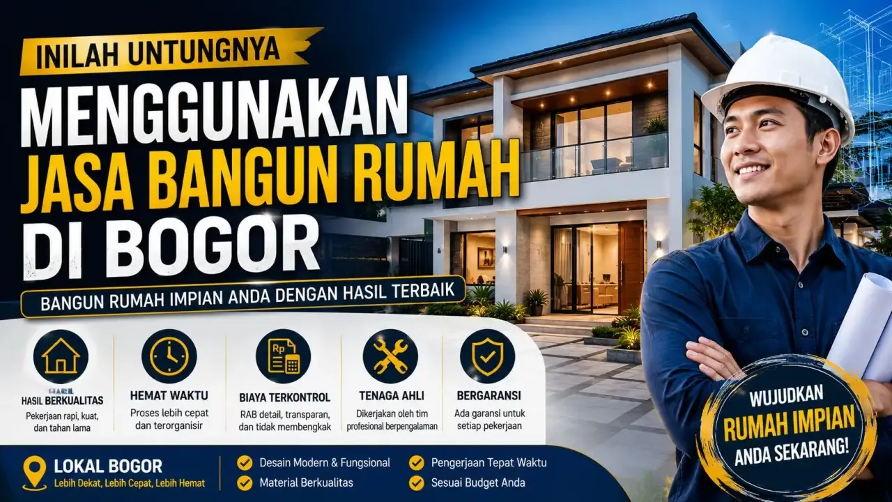 Inilah Untungnya Menggunakan Jasa Bangun Rumah di Bogor