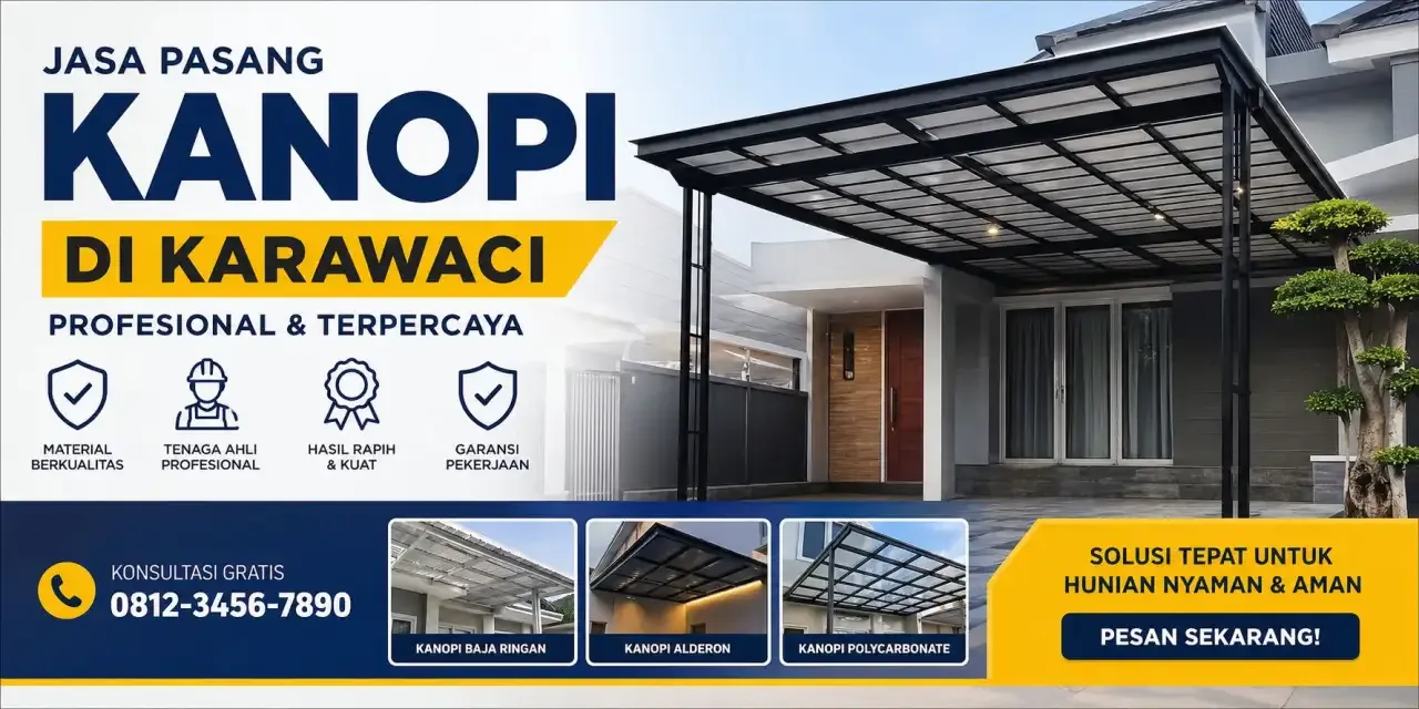 Jasa Pasang Kanopi di Karawaci Profesional