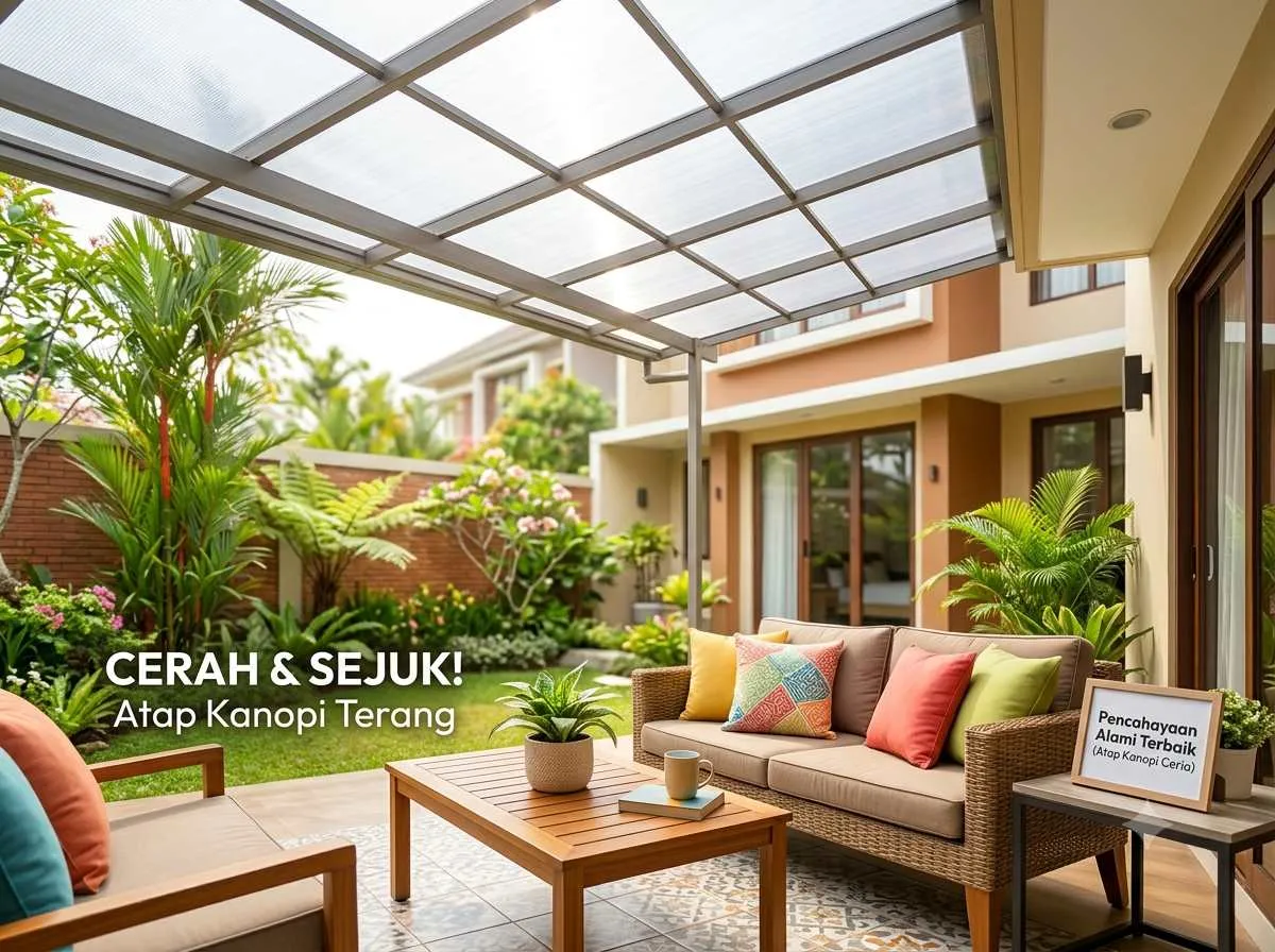 Tips Memilih Warna Atap Kanopi Agar Rumah Tidak Terasa Gelap dan Pengap